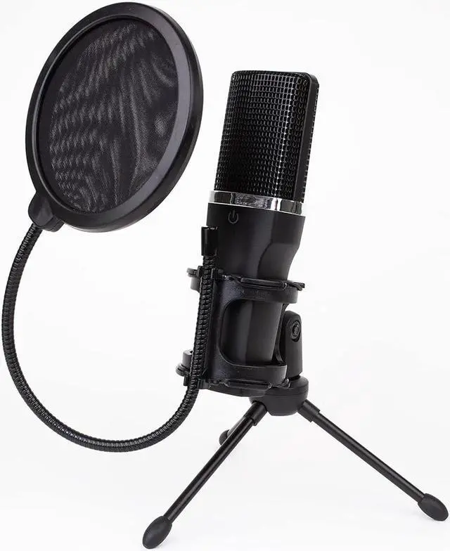 Alt view image 6 of 7 - Live Streaming Kit- Perfect for Streaming Video Games on Twitch, YouTube, Podcasts and Working from Home. Includes 1920x1080p Webcam, Professional USB Microphone, and One LED Multi-Color Ringlight