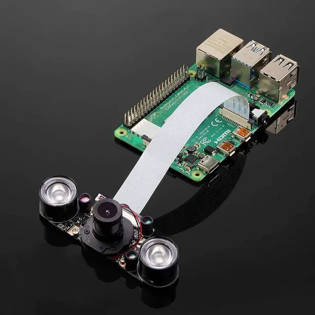 Alt view image 7 of 7 - 2 Sets for Raspberry PI Camera 1080P Webcam 5MP OV5647 Sensor Day and Night Vision IR-Cut Video Camera Focus Adjustment for Raspberry Pi RPi 4 3 B B+ 2B 3A+ 2 1 Camera