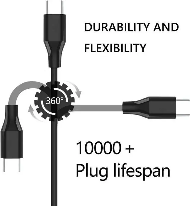 Alt view image 4 of 6 - 45W Chromebook Charger USB-C for HP Chromebook 14 11 11A G6 G7 G8 G9 EE X360 Lenovo/Dell/Acer, USB C Chromebook Charger Replacement for Samsung/Asus Chromebook Charging Cord