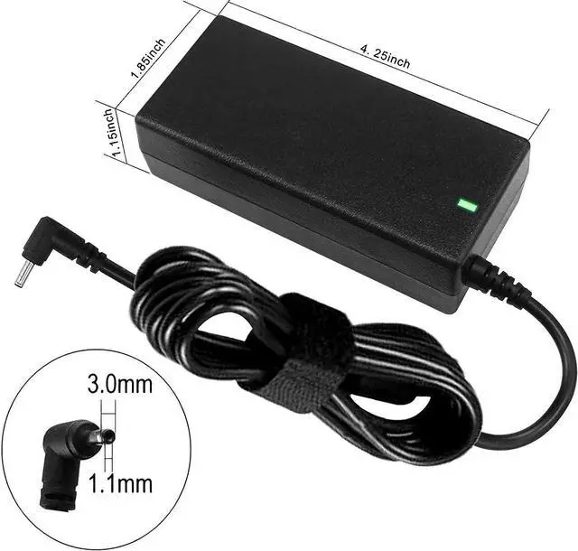 Alt view image 3 of 7 - AC Charger for Samsung Galaxy View SM-T670 SM-T677A 18.4 Tablet Galaxy Book Flex 2 Alpha NP730QCJ NP730QDA NP730QCJ-K01US K02US NP730QDA-KB1US KA3US Notebook 9 NP900 NP900X NP940 NP940X NP930X Charger