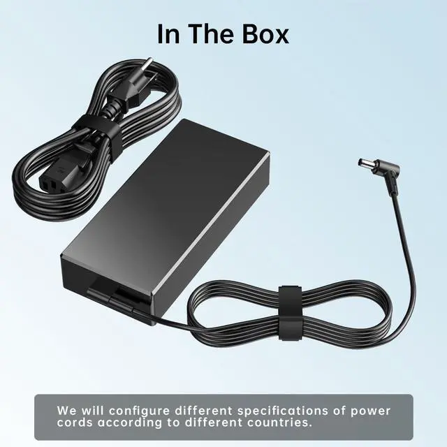 Alt view image 6 of 7 - 180W Zephyrus Charger Fit for ASUS ROG Zephyrus G14 GA401 G15 GA502, ASUS ADP-180TB H 20V 9A AC Adapter, ASUS TUF Gaming Laptop Charger F15 F17 FX505D FX505G