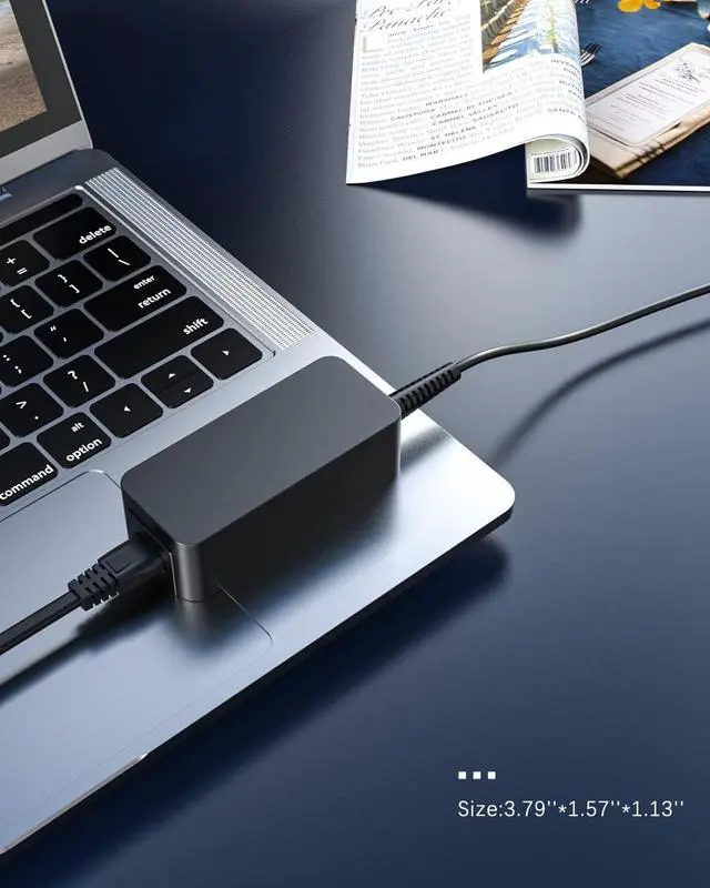 Alt view image 5 of 7 - USB C Charger for Lenovo Chromebook, (UL Certified Safety), 10Ft Length Durable Cable, Portable Design, 45W Fast Charging Adapter