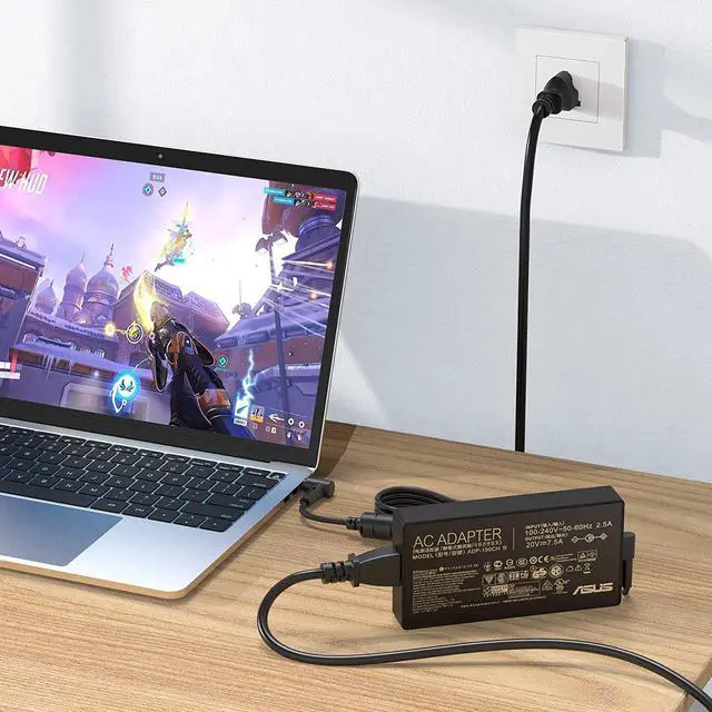 Alt view image 4 of 7 - 150W AC Charger Fit for Genuine Asus TUF Gaming A15-FA506IH A17-FA706IH FX505GT FX505DT A18-150P1A ASUS ROG G531GT-AL123T XS53 G531GD Zenbook Pro 14 ADP-150CH B 20V 7.5A Laptop Adapter