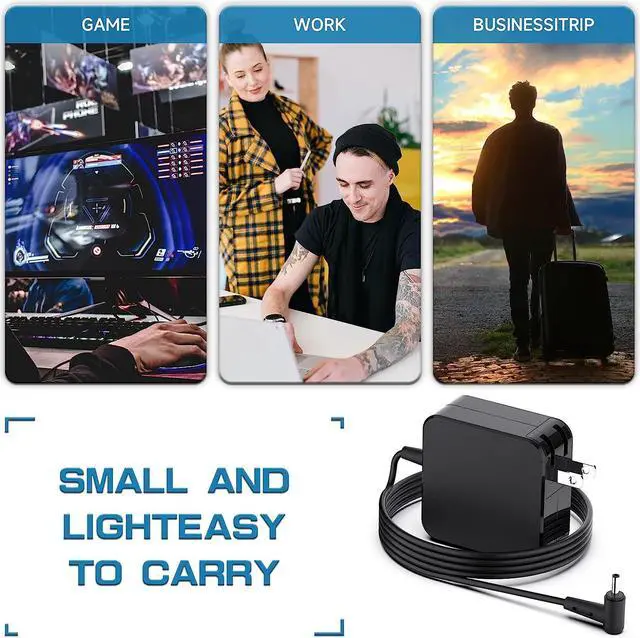 Alt view image 7 of 7 - ROLADA 45W 33W Laptop Charger Compatible with ASUS