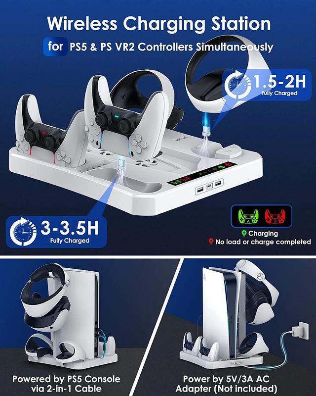  Controller Charging Dock for PS5 VR2, PSVR 2 Charging