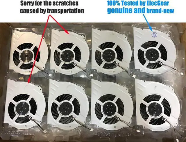 Alt view image 6 of 6 - ElecGear Replacement Internal Cooling Fan for PS4 Pro CUH-7xxx  CPU Heatsink Cooler, Playstation Thermal Compound Paste, TR8 Torx Security, PH0 Screwdriver Repair Teardown Tool Kit for PS4 Pro