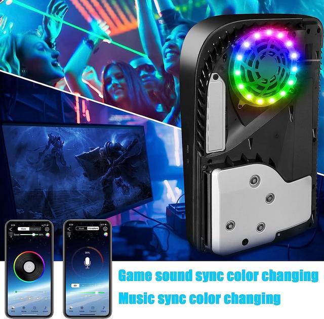 SIKEMAY Light Strip Kit for PS5 Console, PS5 RGB LED Light with 8 Color 400  Light Effects Compatible with Digital & Disc Edition, PlayStation5 DIY