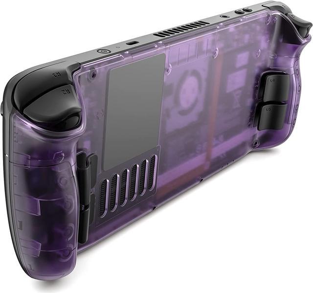 JSAUX Transparent Back Plate Compatible for Steam Deck, DIY Clear Edition  Replacement Shell Case Set Compatible with Steam Deck, Buttons with Three  Different Heights and Feel - PC0106 [Purple] 