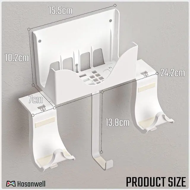 Alt view image 4 of 6 - Series S Wall Mount, Series S Wall Mount Kit, with Detachable Controller Holder & Headphone Hanger Heat Dissipation (NOT for ONE S)