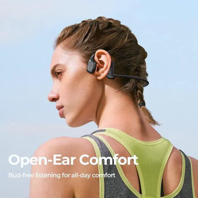 Alt view image 4 of 7 - Bone Conduction Headphones, IP68 Swimming Headphones Built-in MP3 16G Storage, Bluetooth 5.3 Open Ear Headphones Large Capacity Battery, Waterproof Sports Earphones for Swimming, Running