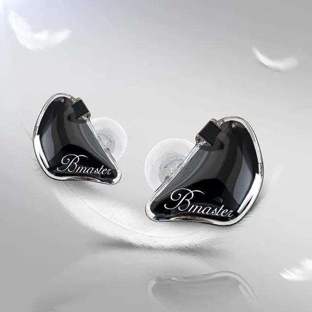 Alt view image 3 of 7 - BASN Bmaster Triple Drivers in Ear Monitor Headphone with Two Detachable Cables Fit in Ear Suitable for Audio Engineer, Musician (Black)