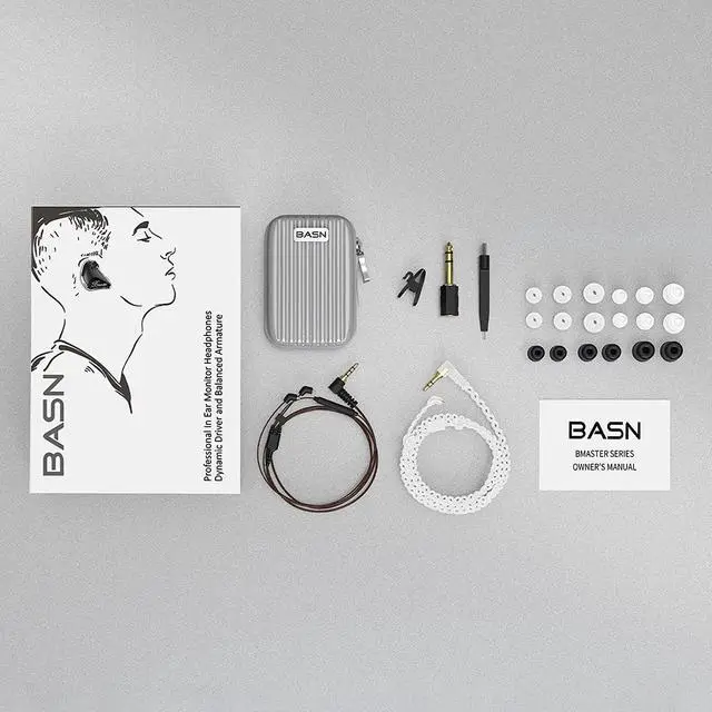 Alt view image 6 of 7 - BASN Bmaster Triple Drivers in Ear Monitor Headphone with Two Detachable Cables Fit in Ear Suitable for Audio Engineer, Musician (Black)
