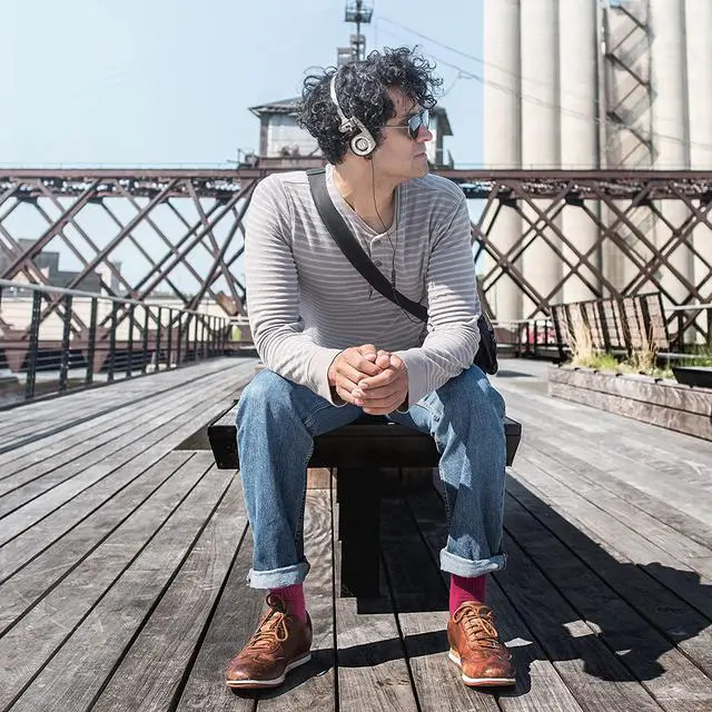 Alt view image 7 of 7 - Koss Porta Pro Limited Edition On-Ear Headphones, in-Line Microphone, Volume Control and Touch Remote Control, Retro Style, Includes Hard Carry Case, Wired with 3.5mm Plug, Rhythm Beige