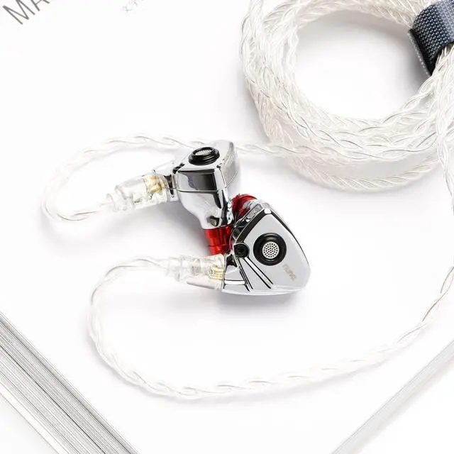 Alt view image 3 of 7 - DUNU Titan S in-Ear Monitors,11mm Dynamic Driver HiFi IEMs Earphones with Powerful Sound (Silver