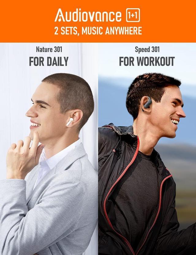 Audiovance SPNT 301, 2-Set Wireless Headphones Bluetooth Earbuds