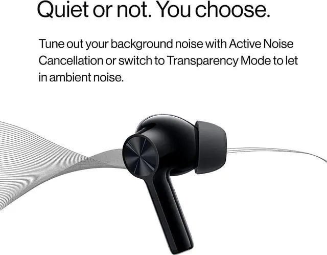 Alt view image 2 of 6 - OnePlus Buds Z2 True Wireless Earbud Headphones-Touch Control with Charging Case,Active Noise Cancellation,IP55 Waterproof Stereo Earphones for Home,Sport, Obsidian Black