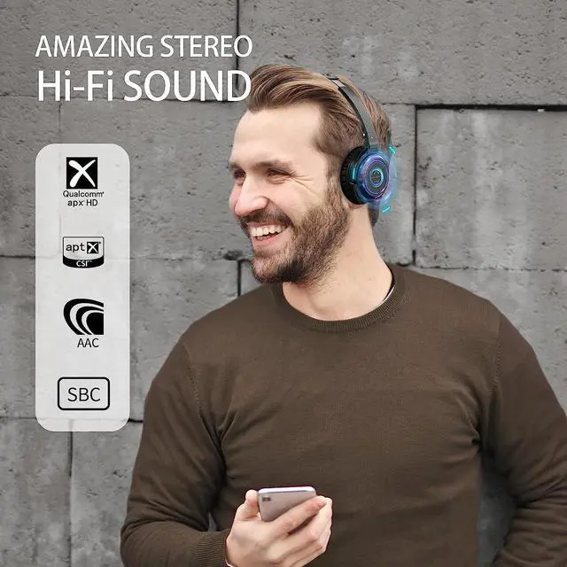 Alt view image 2 of 7 - SoundMAGIC P23BT Portable On Ear Bluetooth Headphones CVC Noise Canceling Microphone HiFi Sound Stable Wireless Signal Connection Long Playtime with Detachable Cable for Game Black