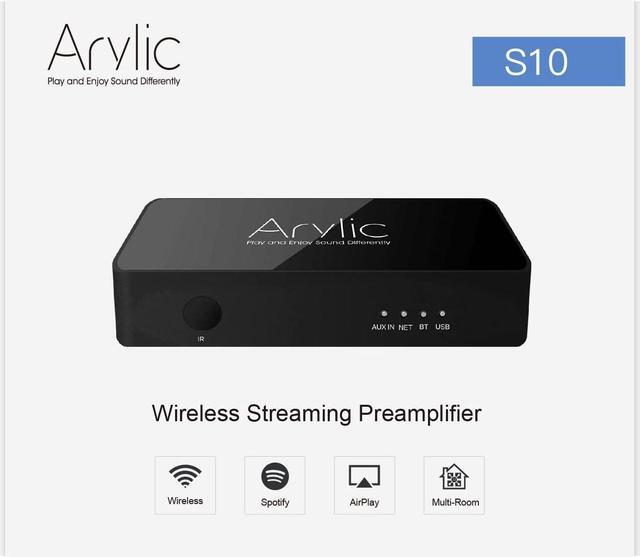 Alt view image 7 of 7 - Arylic S10 WiFi & Bluetooth 5.0 preamplifier/Audio Receiver, Wireless multiroom/multizone Home Stereo Music Receiver Circuit Module with AirplaySpotify Connect and Remote Control for DIY Speakers