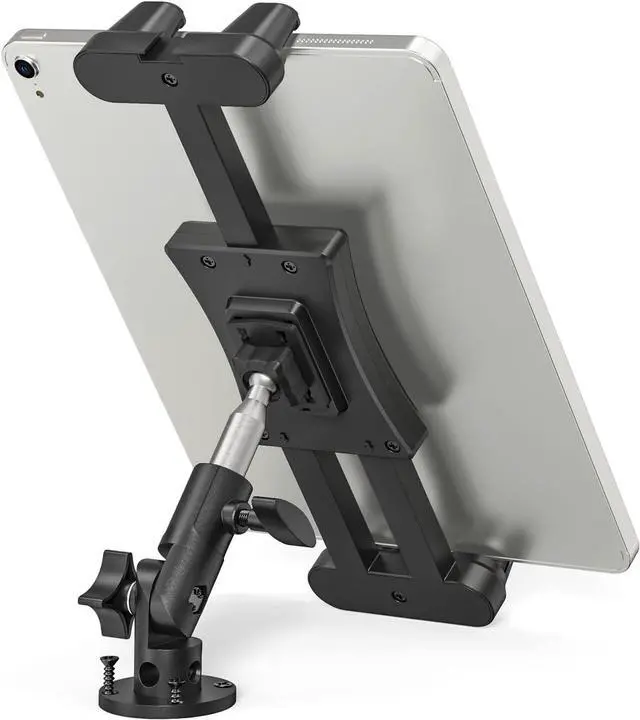 Main image of Drill Base Tablet Holder Heavy Duty Tablet Truck Car Mount for Car Dashboard Truck Vehicle Kitchen Wall Tablet Stand Holder for iPad Pro Air Mini 4.7-13.5 Tablets Smartphones