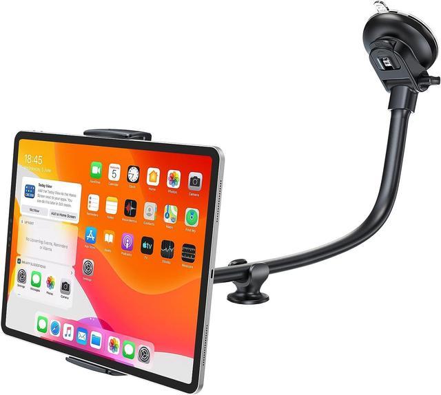 Tablet Car Mount 13 Long Arm iPad Car Holder Suciton Cup Tablet Windshield Holder  Mount for 7.9-12.4 inch Tablet Gooseneck iPad Mini Air Pro Dash Mount Window  Dashboard Stand for Truck/Van/SUV 