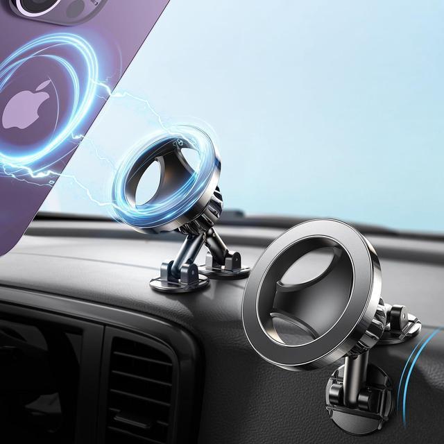 LISEN Fits MagSafe Car Mount For iPhone Strong Magnetic Phone