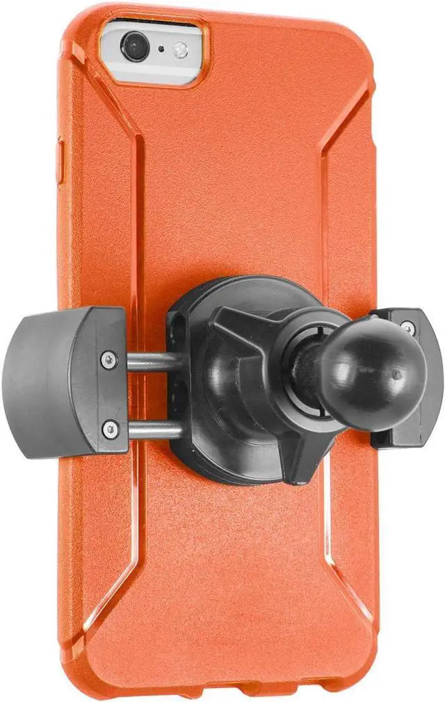 Main image of iBOLT Moto-Vise Holder w/ 25mm / 1-inch Ball for for All Industry Standard 1 inch / 25 mm mounts- Works w/Smartphones (iPhone X Max, iPhone Xr) from 2 inches to 4 inches Wide