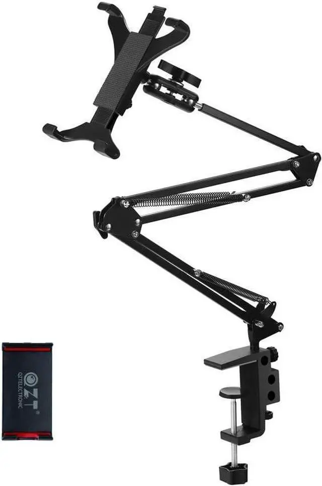 Main image of Foldable Phone Tablet Mount Holder  Aluminum Universal Flexible Tablet Bracket Mount Holder Adjustable and Compatible with 4-13 Inches Smartphones Tablets iPad/iPad Air/iPad Pro/Nintendo Switch