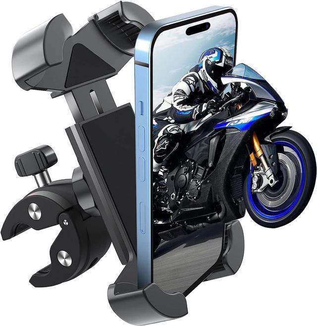Sounce Bike Phone Mount/Holder, 360 Rotation Silicone Bicycle Phone  Holder/Mount, Universal Motorcycle Handlebar Mount Compatible with All