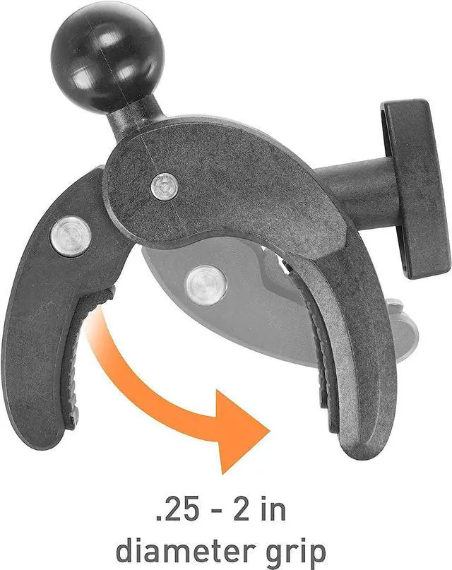 Alt view image 3 of 3 - iBOLT 25mm / 1 inch Ball to Clamp Post/Pole/Handlebar Mount Base/Adapter - for All Industry Standard 1 inch / 25 mm mounts