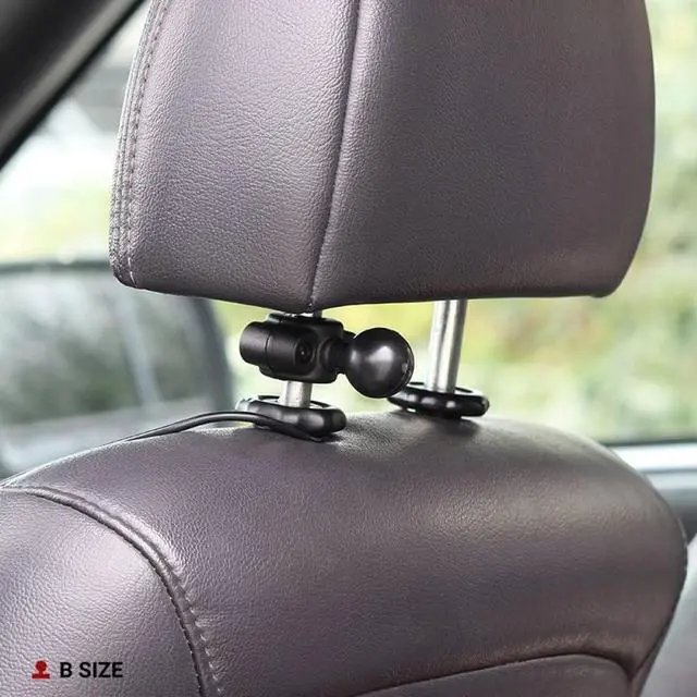 Alt view image 6 of 7 - RAM Mounts Torque Handlebar Mount Base with B Size 1" Ball, Fits 3/8"-5/8" Bars, Clamp Rail Mount for Motorcycle, Bike & Small Rails RAM-B-408-37-62U