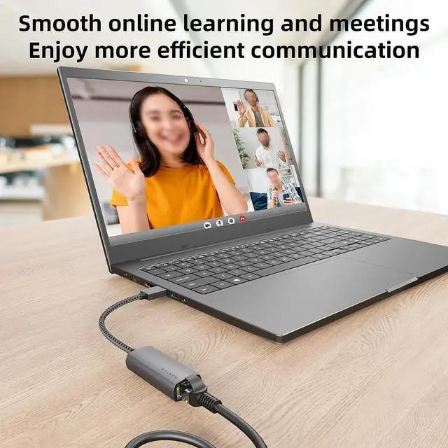 Alt view image 7 of 7 - USB 3.0 Ethernet Adapter 1000Mbps Gigabit USB LAN Network Adapter USBA Male to RJ45 Female Cable Converter for Mac MacBook Pro/Air Surface Pro/Book/Go/Laptop Chromebook Dell XPS 15 13