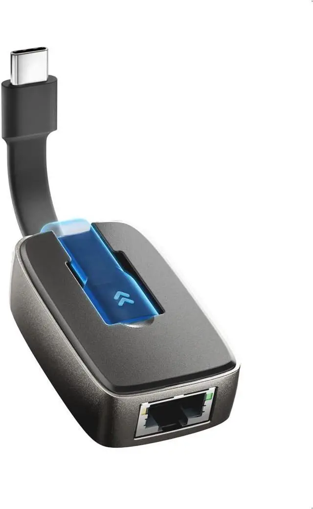 Main image of Cable Matters Portable USB C to Ethernet Adapter Gigabit, Foldable Ethernet to USB C, Thunderbolt to Ethernet Adapter - Thunderbolt 4, USB4 Compatible for MacBook Pro, iPhone 15, 15 Pro, iPad Pro, XPS