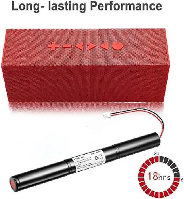 Alt view image 3 of 7 - Rapthor 3250mAh High Power Replacement Battery for Jawbone Big Jambox Wireless Bluetooth Speaker J2011-03-US Easy to Install