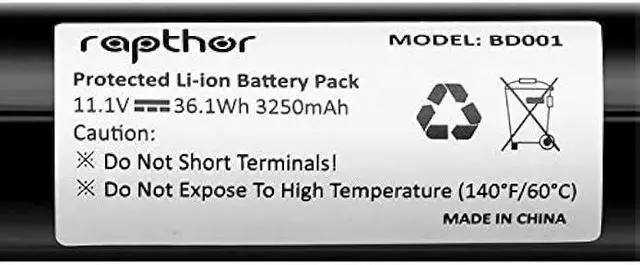 Alt view image 4 of 7 - Rapthor 3250mAh High Power Replacement Battery for Jawbone Big Jambox Wireless Bluetooth Speaker J2011-03-US Easy to Install