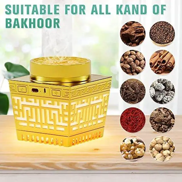 Alt view image 5 of 6 - Telawah Quran Speaker & Mini Incense Burner Bakhoor,Remote Control with 114 Quran Chapters, Multicolor Changing Bluetooth Speaker, Night Light MP3 Music Player with 18 Reciters and 17 Translations