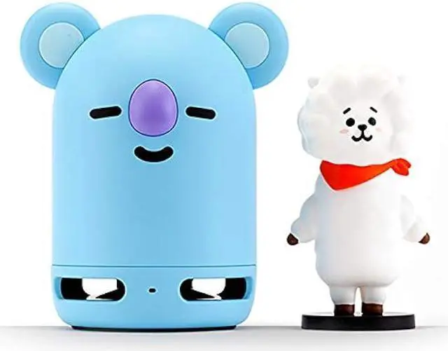 Main image of BT21 Official BTS Friends Duo Bluetooth Stereo Portable Speaker & Figure Set for Home, Outdoors, Travel (Speaker KOYA + Figure RJ)