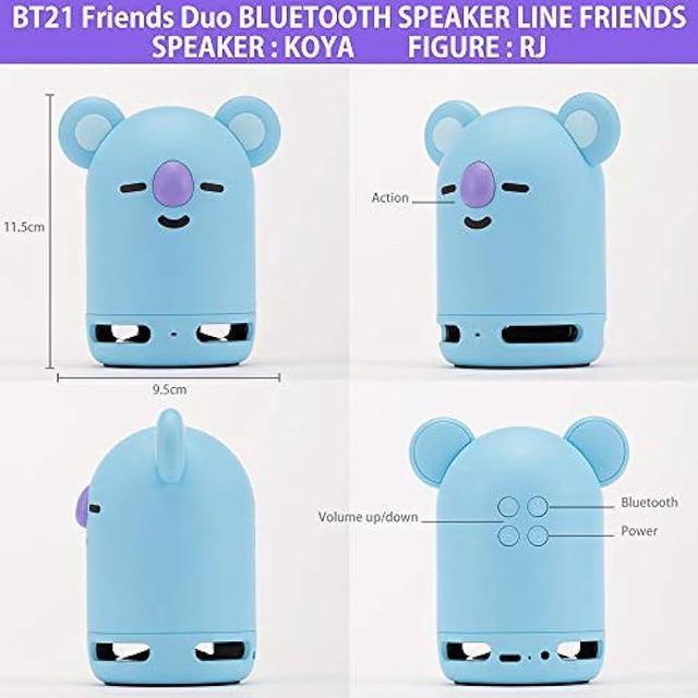BTS BT21 Friends Duo Bluetooth Official portable Speaker