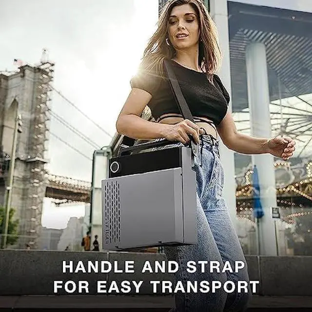 Alt view image 5 of 5 - Victrola Revolution GO 3-Speed Bluetooth Portable Record Player with Built-in Speakers | Black VSC-750SB-BLK