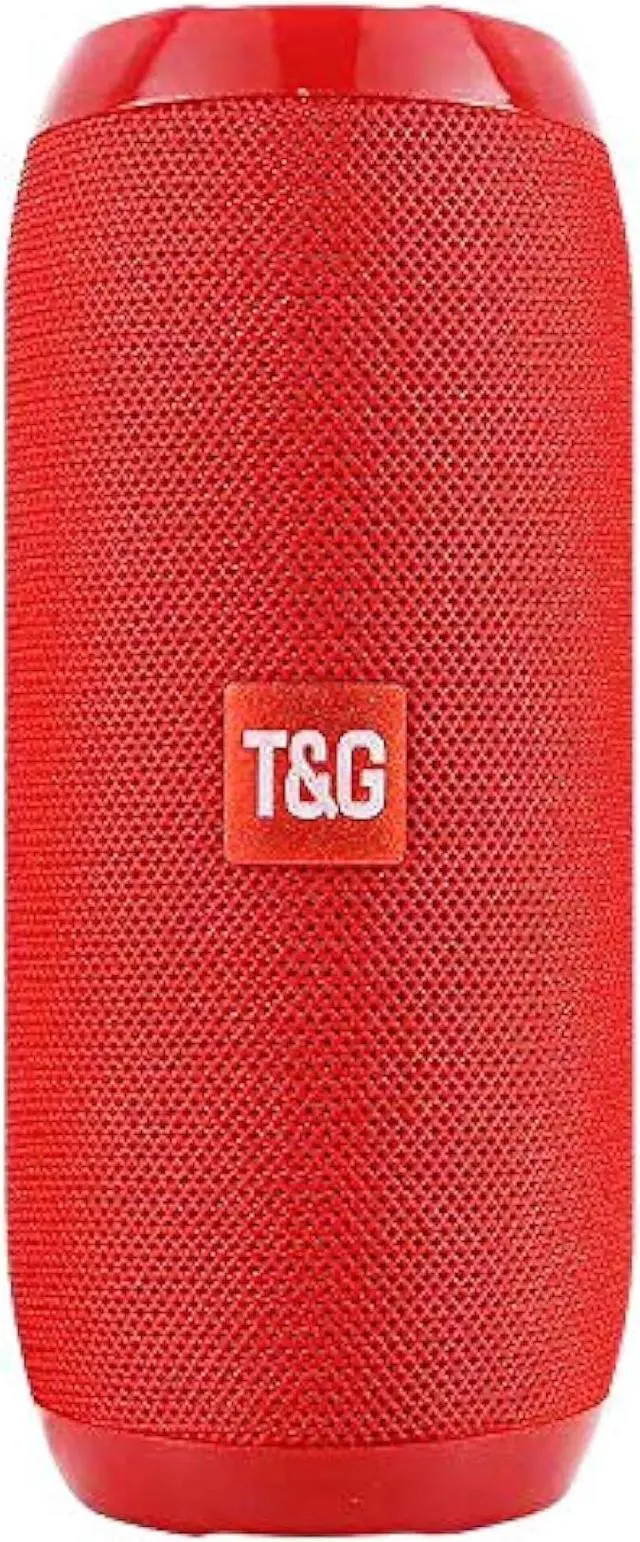 Main image of TG117 BT Outdoor Speaker Waterproof Portable Wireless Column Loudspeaker Box with TF Card FM Radio (Red)