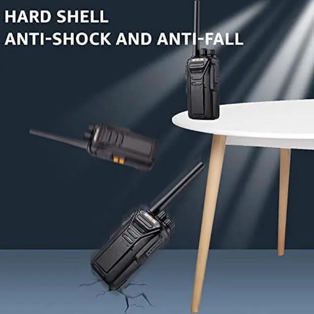 Alt view image 6 of 6 - Retevis RT27 Walkie Talkies,Two Way Radio with Shoulder Speaker Mic,2 Way Radios Long Range,USB Charging Base,Local Alarm,Walkie Talkie for Adults Construction Site School Security(5 Pack)