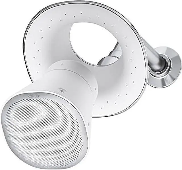 Alt view image 2 of 6 - KOHLER Moxie Alexa Enabled Showerhead, Bluetooth Shower Speaker, Shower Radio, Rechargeable Speaker, Portable Speaker, 1.75 GPM, K-28238-GKA-CP, Polished Chrome