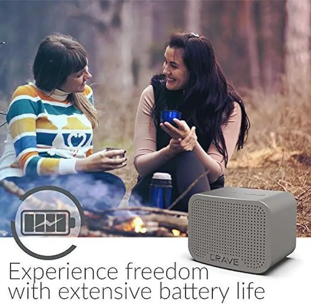 Alt view image 6 of 6 - Crave Curve Mini Portable Bluetooth Wireless Intelligent Speaker with Built-in Microphone and Speakerphone