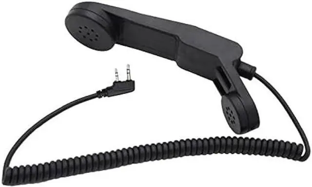 Alt view image 2 of 7 - Army radio Microphone Military Handheld Speaker Mic for Kenwood BaoFeng UV-5R UV-6R UV-82HX DM-5R Plus Wouxun Qansheng Puxing HYT walkie talkie