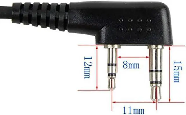 Alt view image 7 of 7 - Army radio Microphone Military Handheld Speaker Mic for Kenwood BaoFeng UV-5R UV-6R UV-82HX DM-5R Plus Wouxun Qansheng Puxing HYT walkie talkie