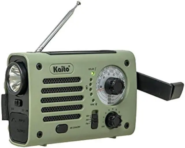 Alt view image 3 of 6 - Kaito KA380 Emergency Radio & Portable Bluetooth Speaker  AM/FM NOAA Weather Radio Rechargeable with Solar Panel and Hand Crank
