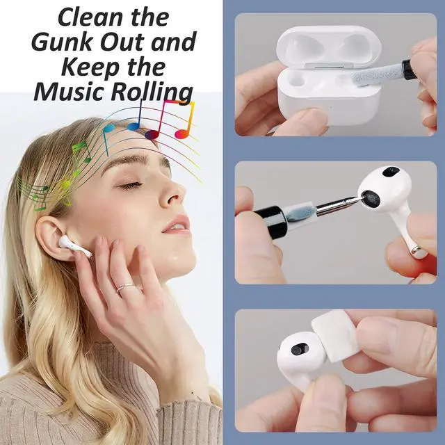 Alt view image 6 of 7 - iPhone Cleaning Kit Port Cleaner Repair & Restore Tool for iPad Pro Watch Cell Phone Charging Port, Lightning Charger Cables Speaker Airpod Cleaning Putty Dust for All Devices - Snowflake Multitool