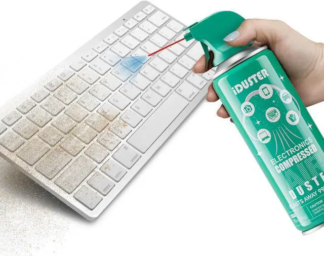 Alt view image 2 of 6 - Compressed Canned Air Duster for Computer - Air Duster Compressed Air Can 2PCS(10oz)