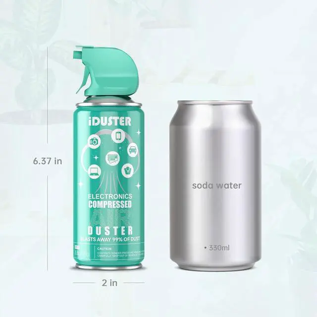 Alt view image 5 of 7 - Compressed Canned Air Duster for Computer - Disposable Electronic Keyboard Cleaner for Cleaning Duster 2PCS(3.5oz)