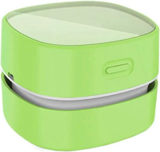 Main image of ODISTAR Desktop Vacuum Cleaner,Mini Table dust Sweeper Energy Saving with auto Power-Off Function,High Endurance up to 400 mins,Cordless&360º Rotatable for Keyboard/Home/Office (Green Charging)