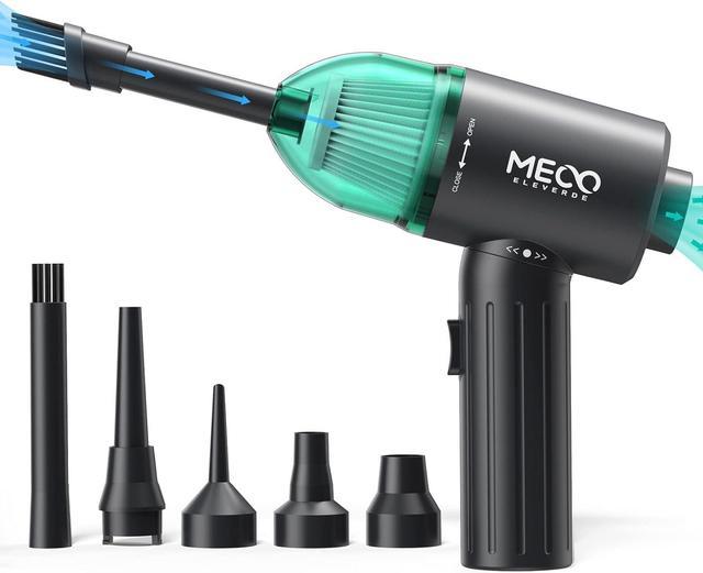 Electric Compressed Air Duster & Vacuum, MECO Electric Air Blower, 4 in 1  Function Powerful 3-Gear to 90000RPM/12000PA Keyboard Cleaner, Rechargeable